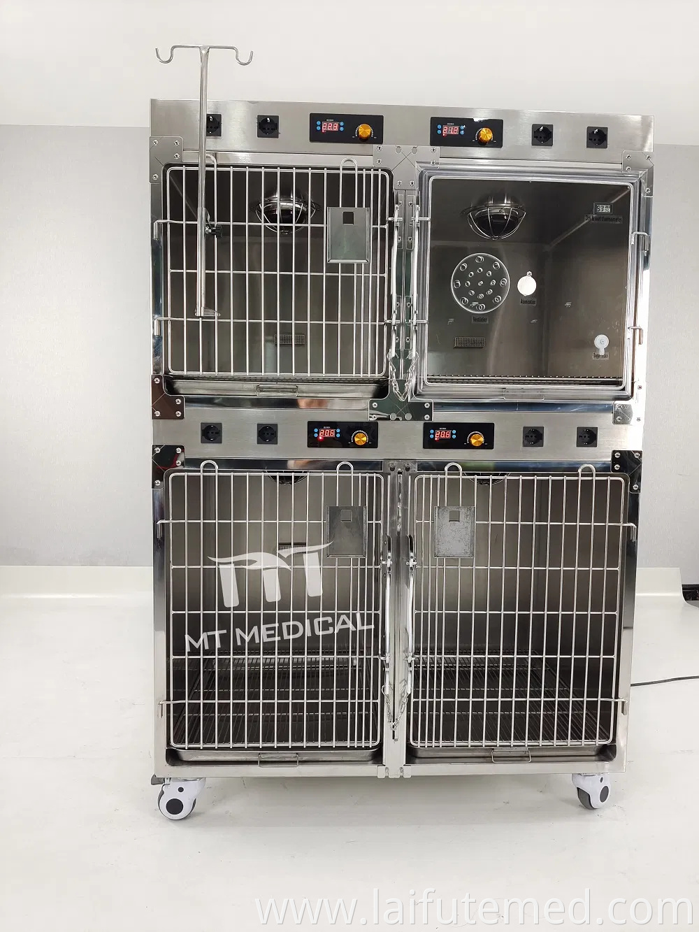 Stainless Steel Animal Hospital Medical Equipment ICU Intensive Care Unit Stainless Steel Veterinary Cages Vet Oxygen Cage for Animals